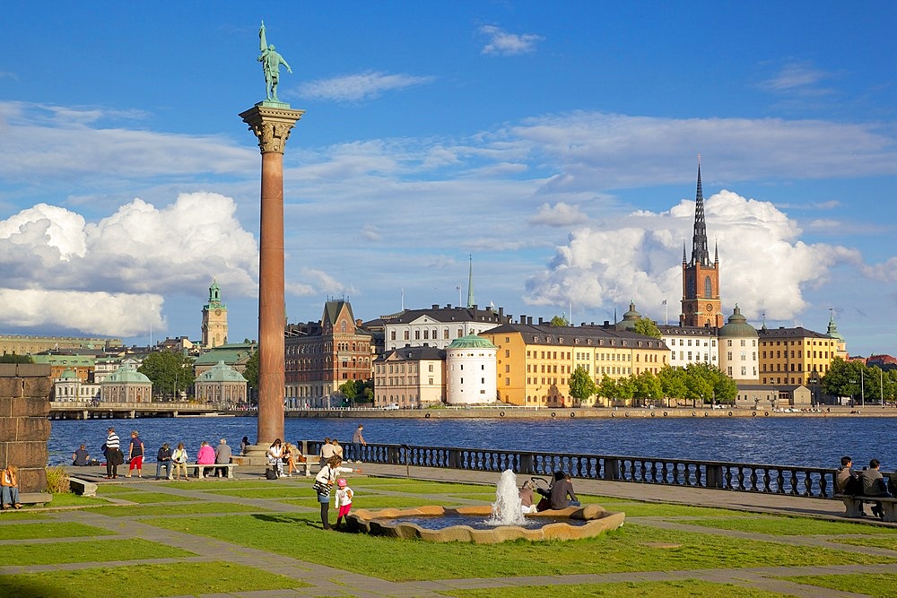 City skyline from City Hall, Stockholm, Sweden, Scandinavia, Europe