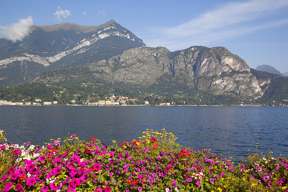 View of lake looking towards Cadenabbia, Bellagio, Lake Como, Lombardy, Italian Lakes, Italy, Europe
