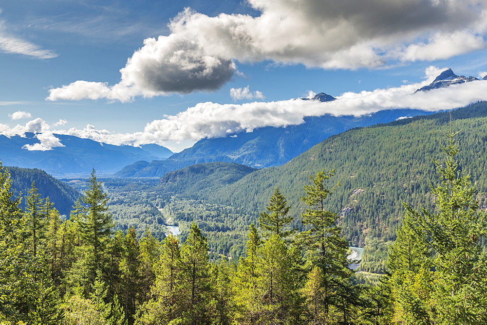 View of The Tsilxwm (Tantalus Mountain Range), British Columbia, Canada, North America