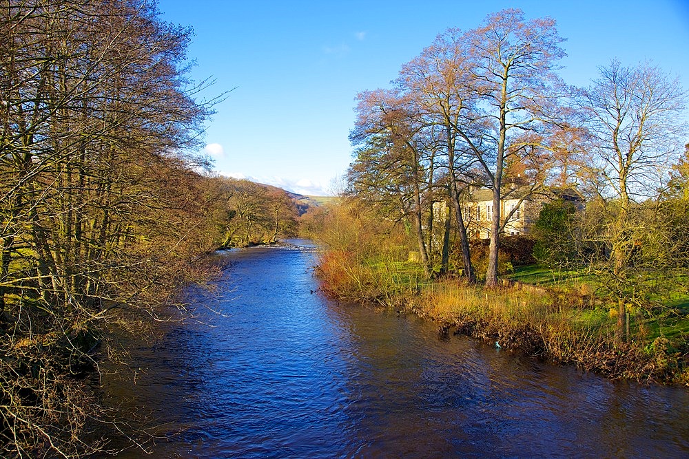 River Derwent near Hathersage, Peak District National Park, Derbyshire, England, United Kingdom, Europe