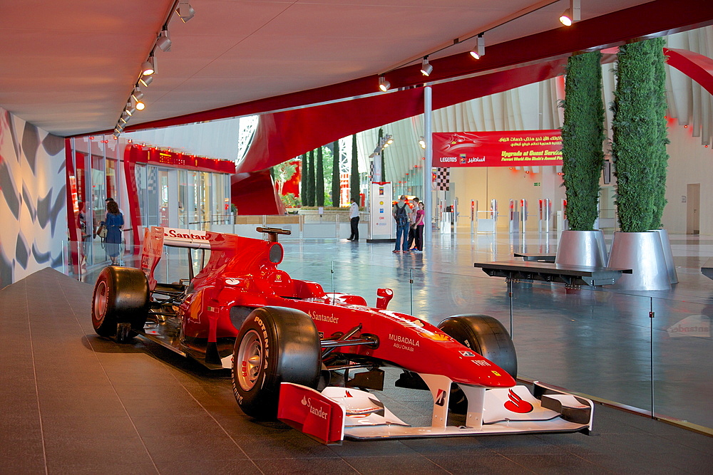 Formula 1 Racing Car, Ferrari World, Yas Island, Abu Dhabi, United Arab Emirates, Middle East