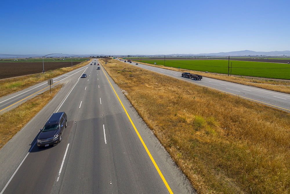 View of Highway 101, near Monterey, California, United States of America, North America