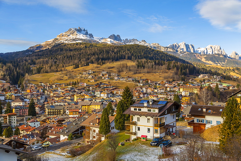 Town of Moena in Italy, Europe