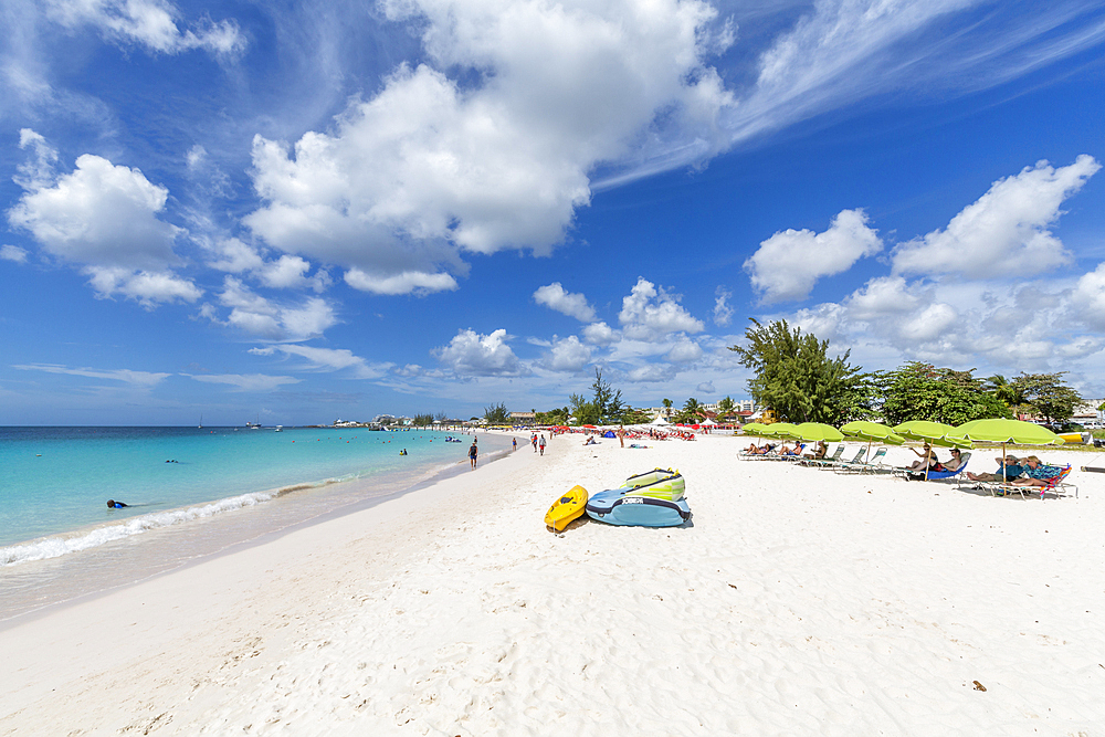 View of Carlisle Beach, Bridgetown, Barbados, West Indies, Caribbean, Central America