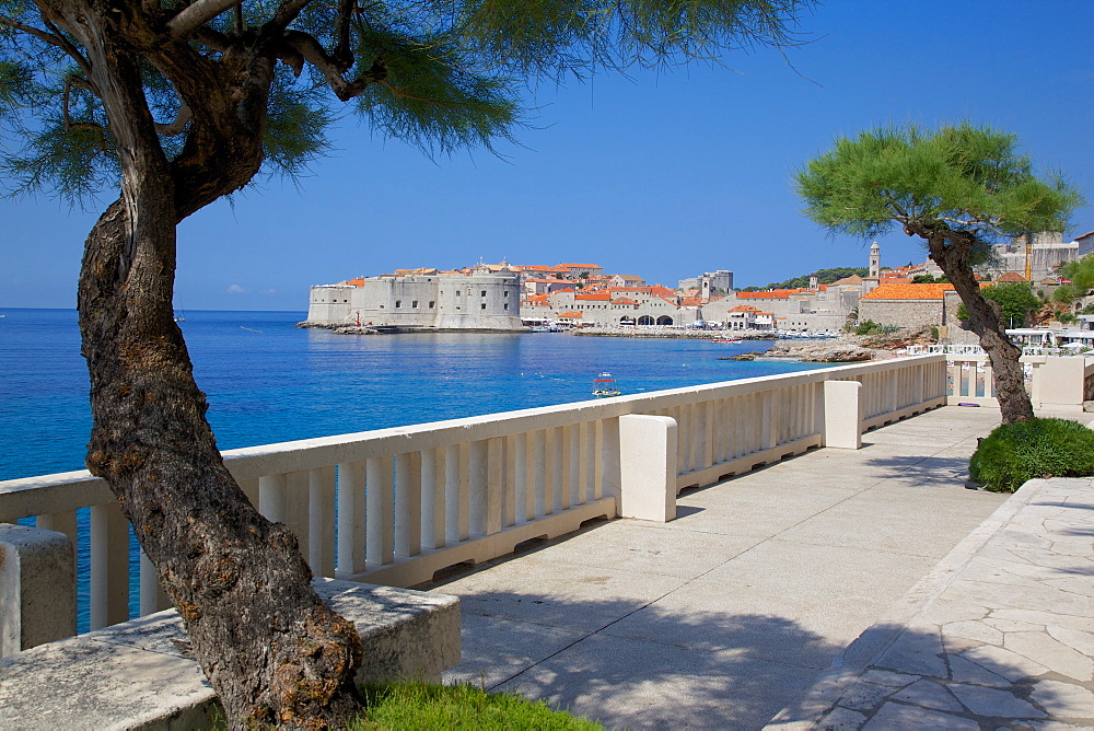 View of Old Town, UNESCO World Heritage Site, Dubrovnik, Dalmatia, Croatia, Europe