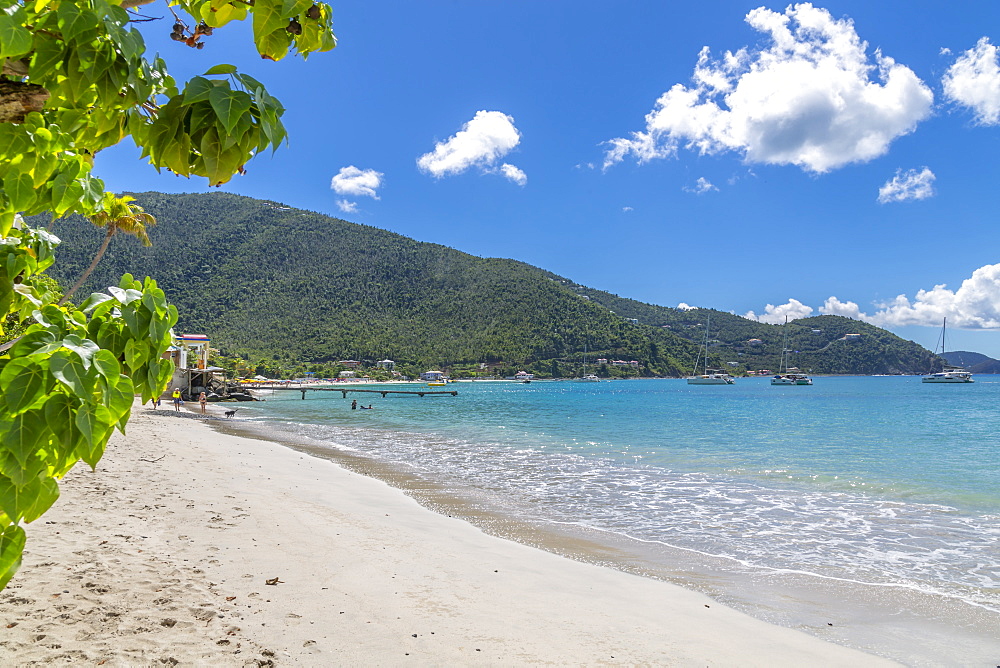 View of Cane Garden Bay Beach, Tortola, British Virgin Islands, West Indies, Caribbean, Central America