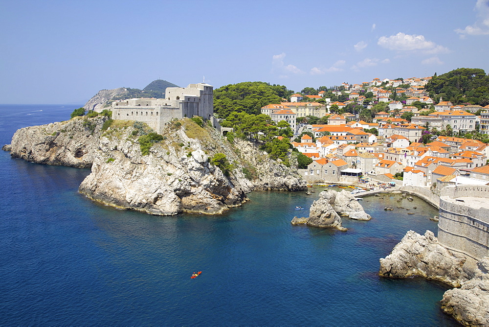 Old Town rooftops, UNESCO World Heritage Site, Dubrovnik, Dalmatian Coast, Croatia, Europe 