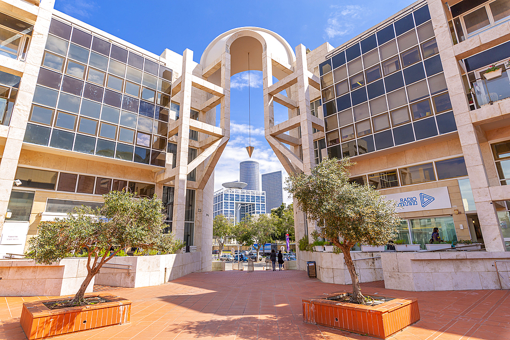 View of the Tel Aviv Performing Arts Center, Tel Aviv, Israel, Middle East