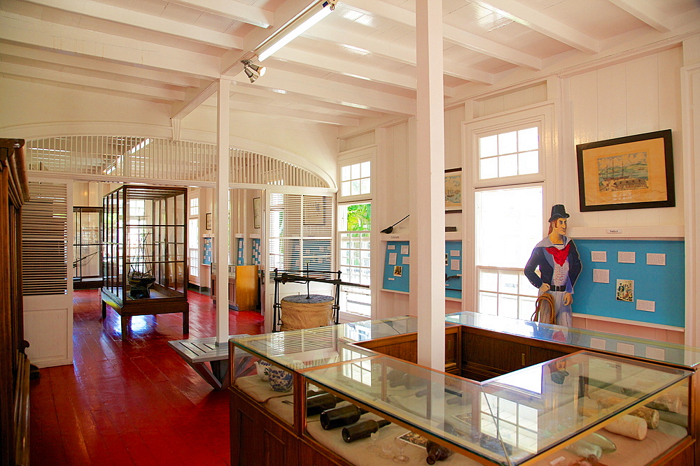 Interior of Admiral's House and Dockyard Museum, Antigua, Leeward Islands, West Indies, Caribbean, Central America
