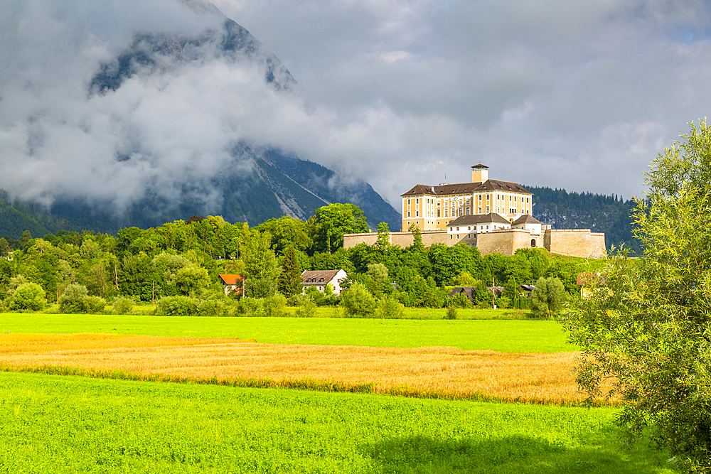 View of Trautenfels Castle, Schloss Trautenfels Museum, Unterburg, Styria, Austria, Europe