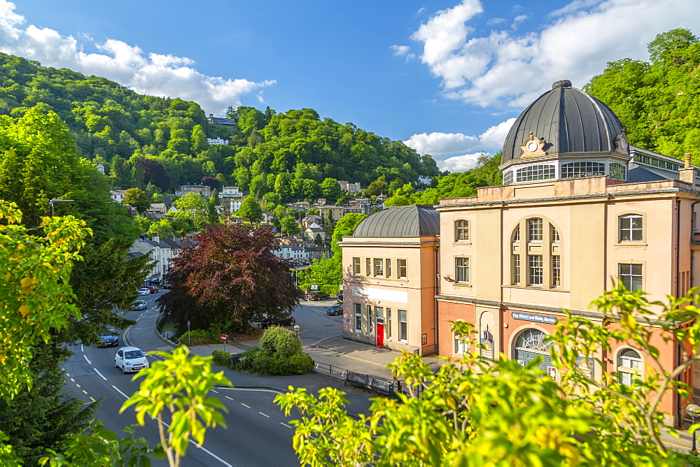 View of Peak District Mining Museum, Matlock Bath, Derbyshire Dales, Derbyshire, England, United Kingdom, Europe