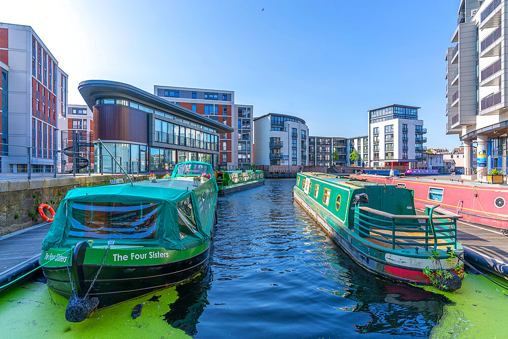 View of Edinburgh Quay and the Lochrin Basin, Edinburgh, Lothian, Scotland, United Kingdom, Europe