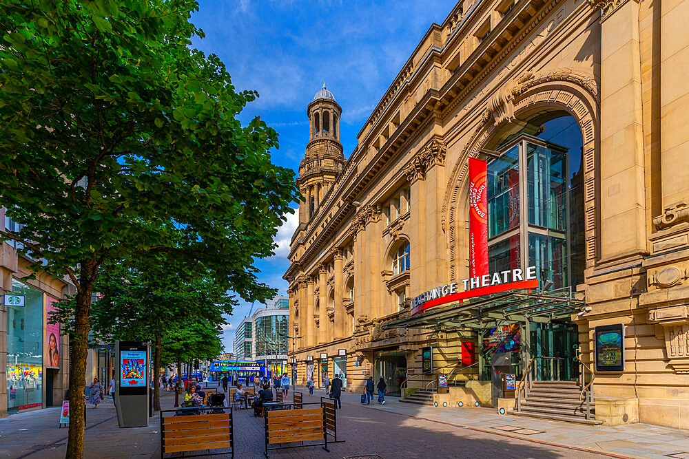 View of the Royal Exchange Theatre in St. Anne's Square, Manchester, Lancashire, England, United Kingdom, Europe