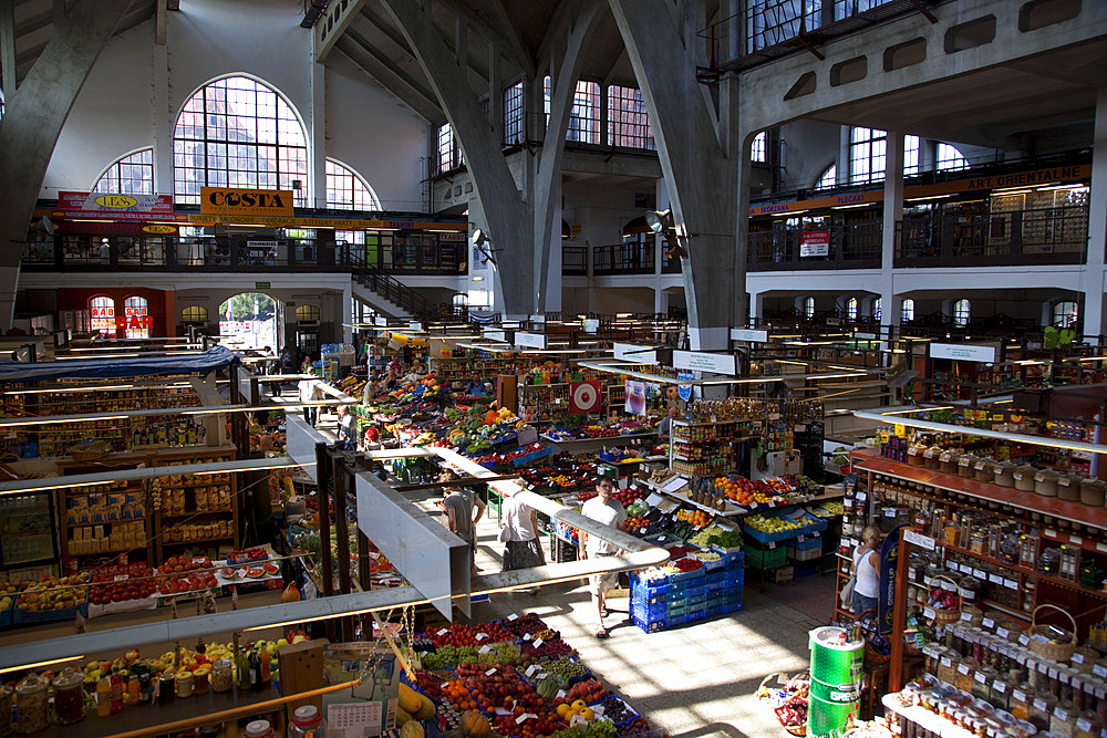 Indoor market, Hala Targowa, Old Town, Wroclaw, Silesia, Poland, Europe