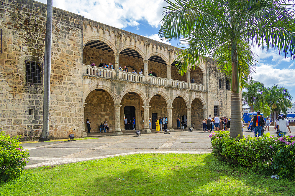 View of Alcázar de Colón, Santo Domingo, Dominican Republic, West Indies, Caribbean, Central America