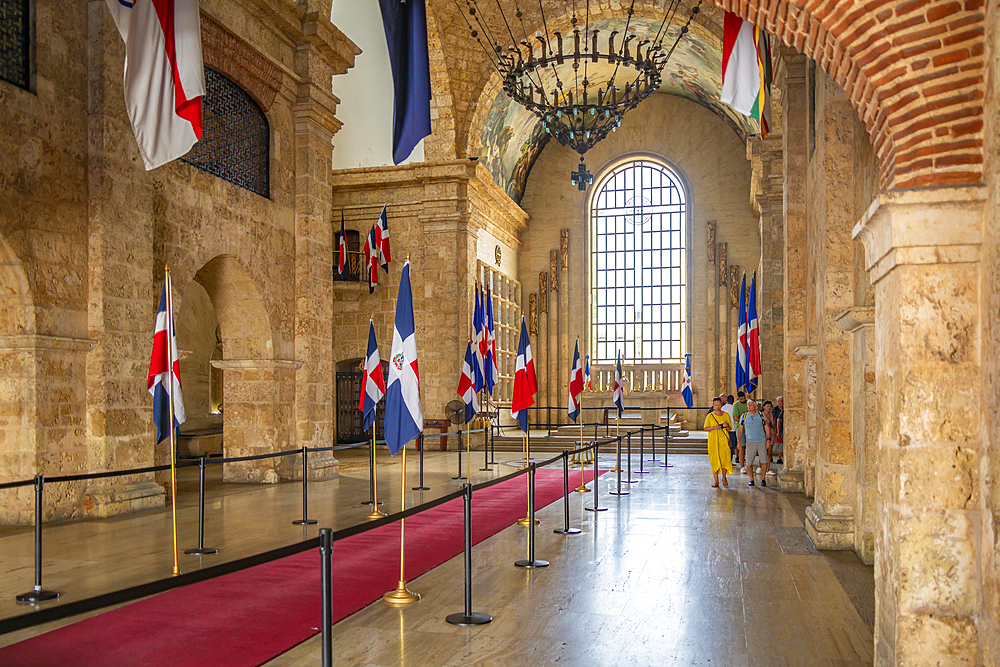 View of Pantheon of the Fatherland interior, Santo Domingo, Dominican Republic, West Indies, Caribbean, Central America