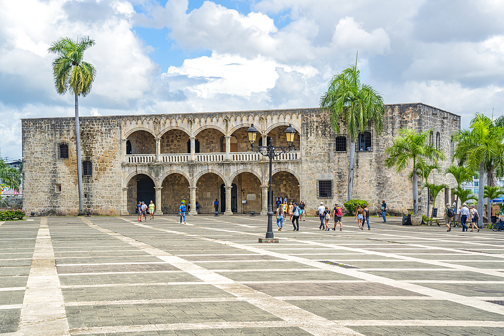 View of Alcázar de Colón, Santo Domingo, Dominican Republic, West Indies, Caribbean, Central America