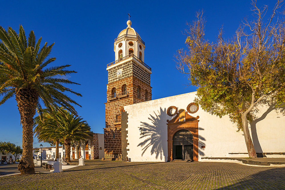 View of Parroquia de Nuestra Senora de Guadalupe de Teguise, Teguise, Lanzarote, Las Palmas, Canary Islands, Spain, Atlantic, Europe