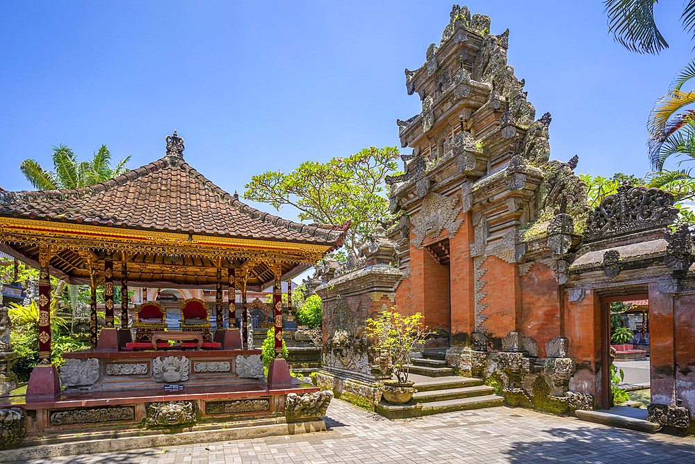 View of Ubud Palace, Puri Saren Agung Temple, Ubud, Kabupaten Gianyar, Bali, Indonesia, South East Asia, Asia