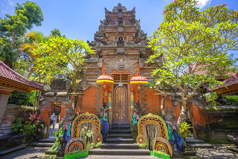 View of Ubud Palace, Puri Saren Agung Temple, Ubud, Kabupaten Gianyar, Bali, Indonesia, South East Asia, Asia