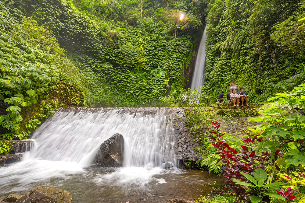 View of Melanting waterfall, Kabupaten Buleleng, Gobleg, Bali, Indonesia, South East Asia, Asia