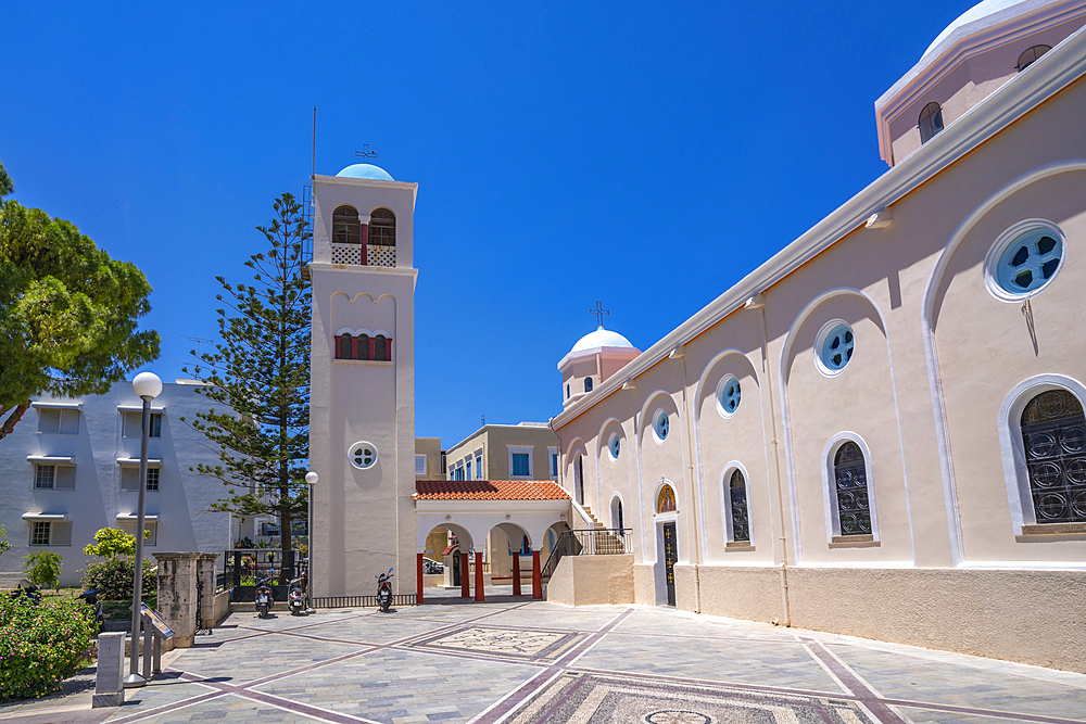 View of Church of Agia Paraskevi, Kos Town, Kos, Dodecanese, Greek Islands, Greece, Europe