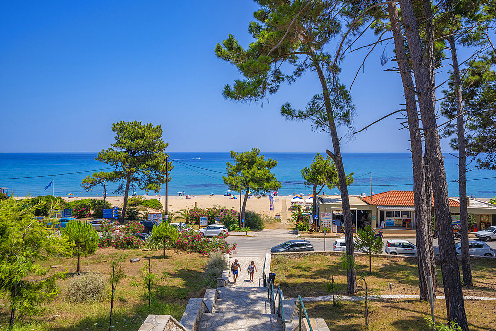 View of Paralia Skalas, Skala, Kefalonia, Ionian Islands, Greek Islands, Greece, Europe