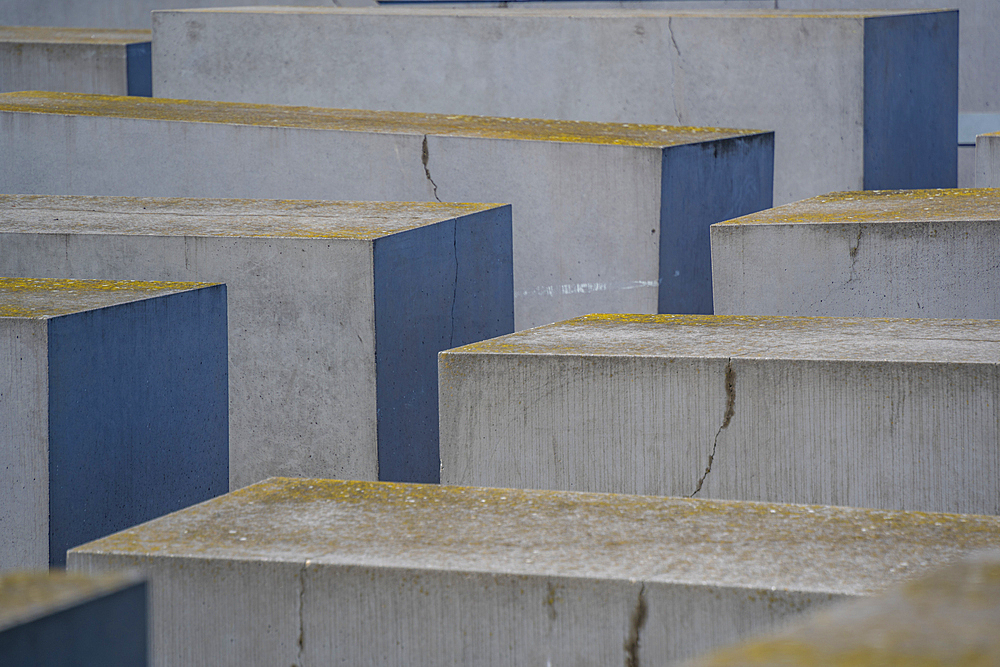 View of Memorial to the Murdered Jews of Europe, Berlin, Germany, Europe