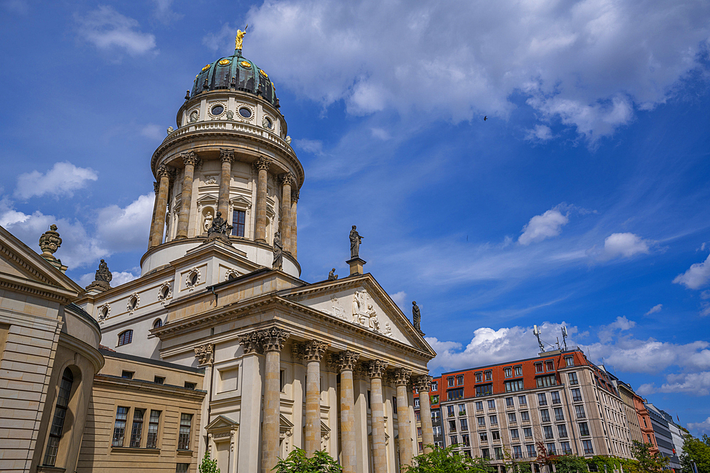 View of Franzosischer Dom, Gendarmenmarkt, Berlin, Germany, Europe