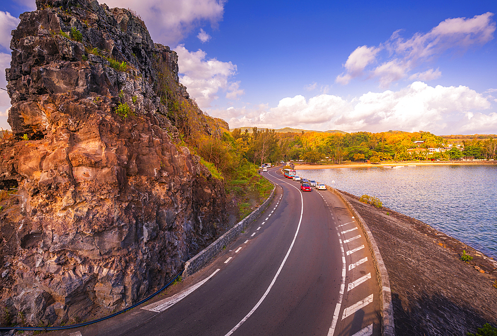 View of Baie du Cap from Maconde Viewpoint, Savanne District, Mauritius, Indian Ocean, Africa