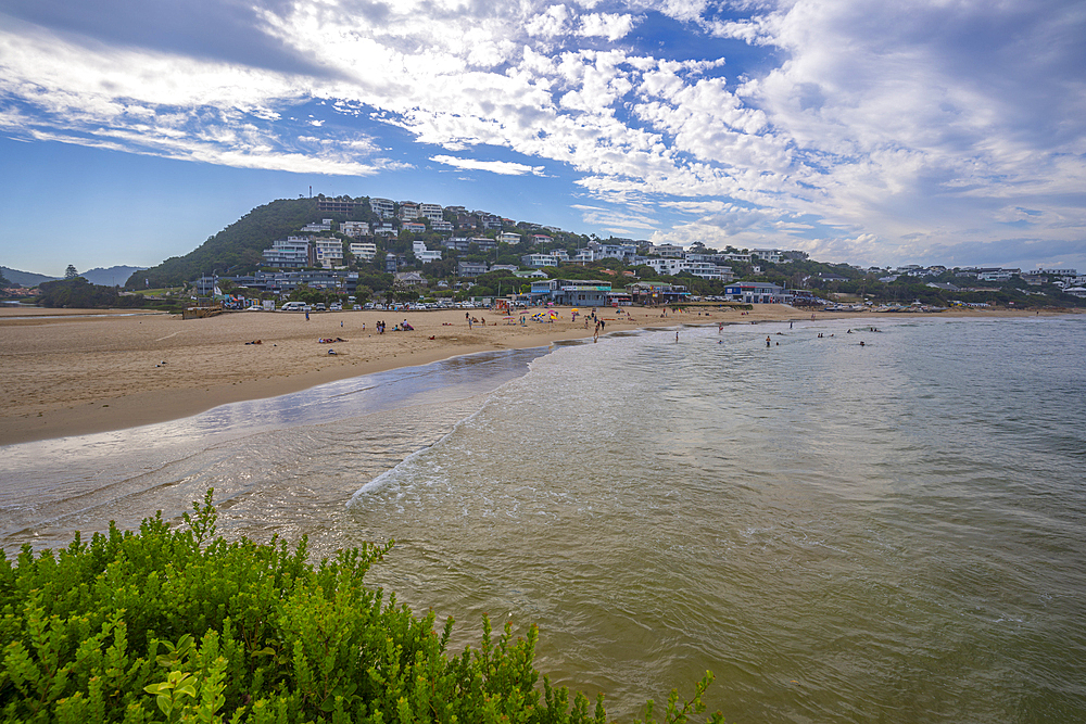 View of Central Beach in Plettenberg Bay, Plettenberg, Garden Route, Western Cape Province, South Africa, Africa