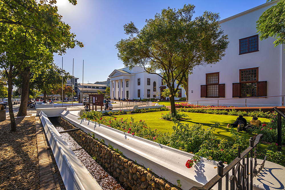 View of Stellenbosch Town Hall, Stellenbosch Central, Stellenbosch, Western Cape, South Africa, Africa