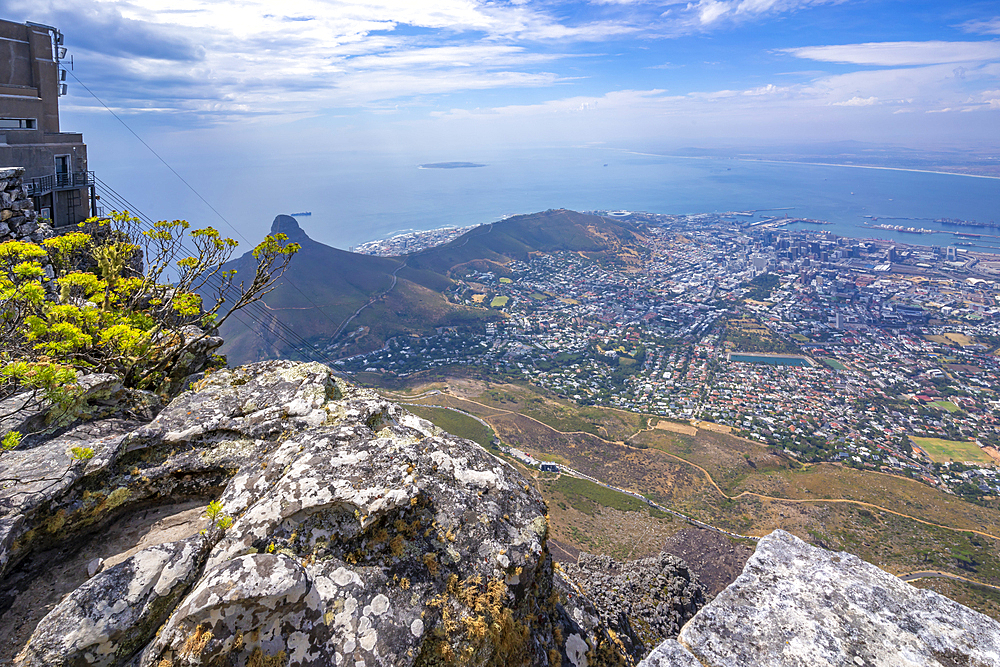 View of Cape Town from Table Mountain, Cape Town, Western Cape, South Africa, Africa