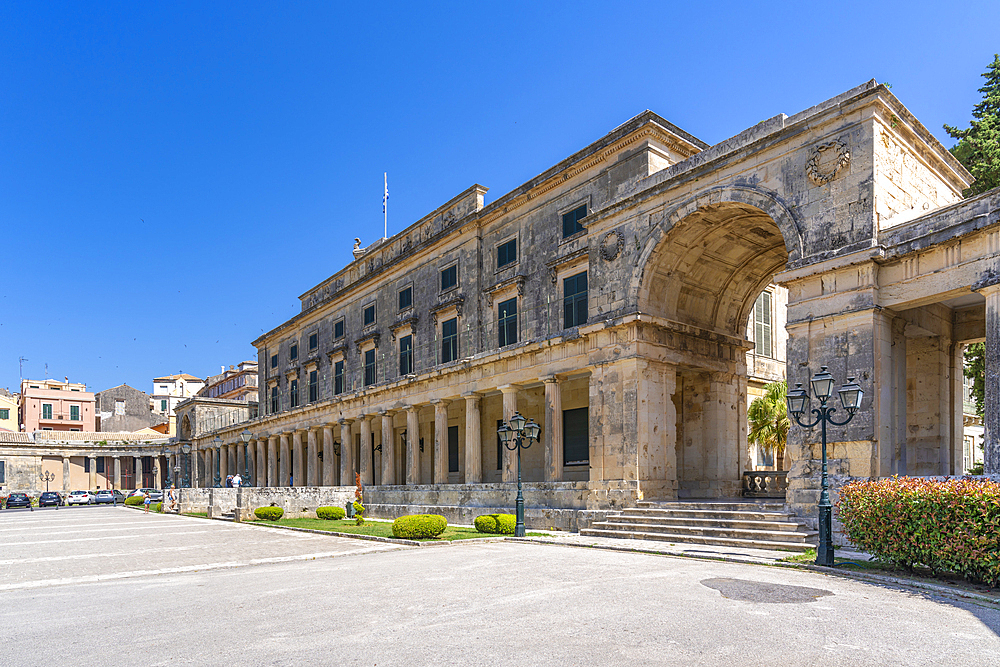 View of Corfu Museum of Asian Art in Corfu Town, Corfu, Ionian Sea, Greek Islands, Greece, Europe