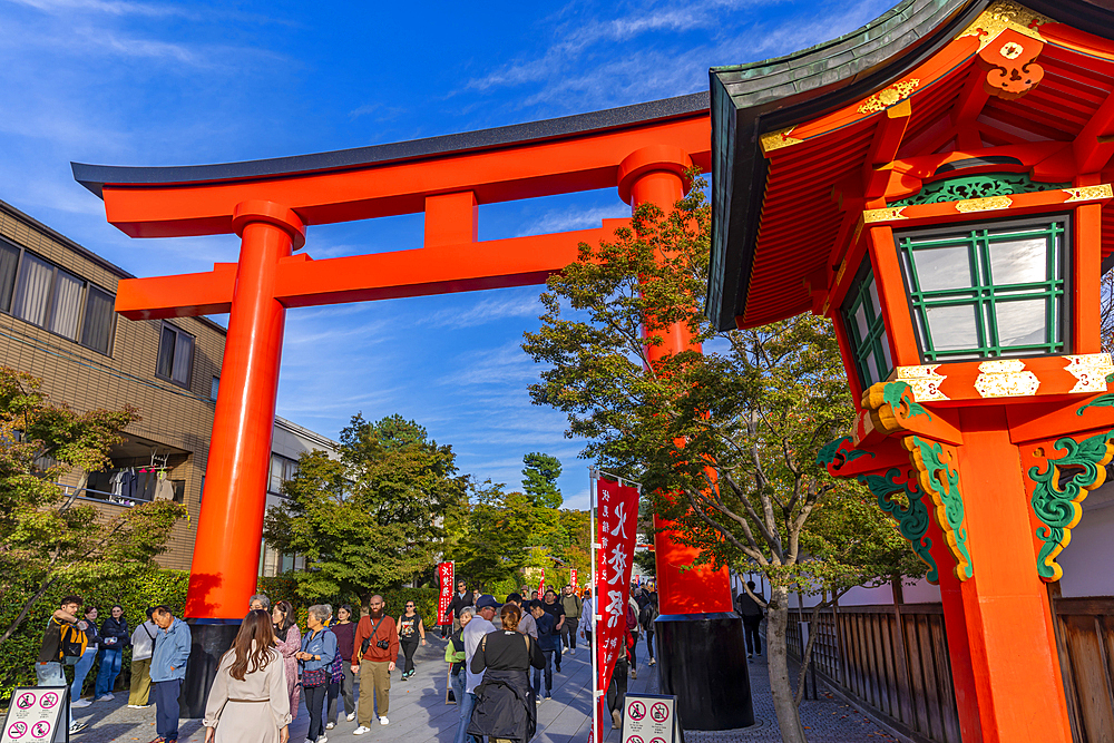 View of Fushimi Inari Shrine, Fukakusa Yabunouchicho, Fushimi Ward, Kyoto, Honshu, Japan