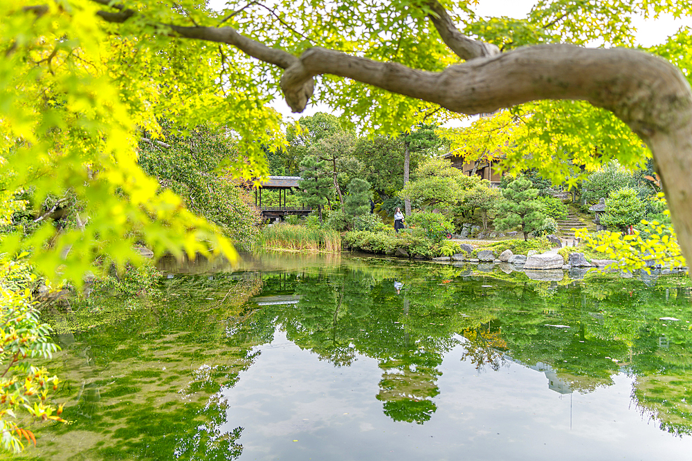 View of Shōseien Garden during early Autumn, Kyoto, Shimogyo Ward, Higashitamamizucho, Japan, Asia