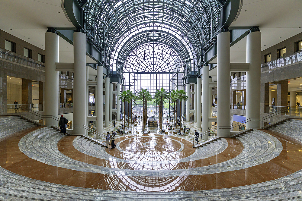 View of interior of Brookfield Place Shopping Centre in Lower Manhattan, New York City, United States of America, North America