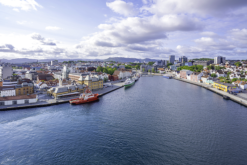 Aerial view of Stavanger skyline during daytime, Stavanger, Norway