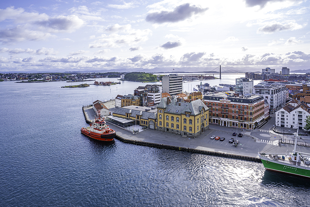 Aerial view of Stavanger skyline during daytime, Stavanger, Norway