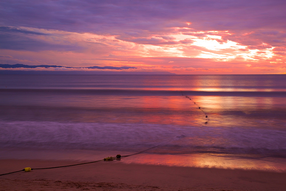 Sea and sunset, Nuevo Vallarta, Nayarit, Mexico, North America