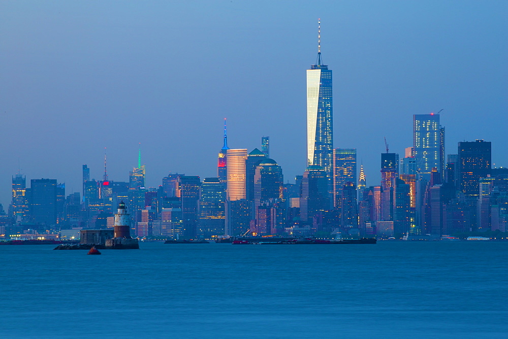 Manhattan from Staten Island, New York, United States of America, North America