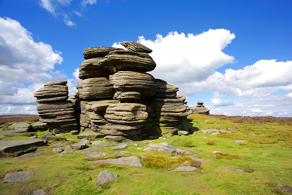 Salt Cellar Rock on Derwent Edge, Peak District National Park, Derbyshire, England, United Kingdom, Europe