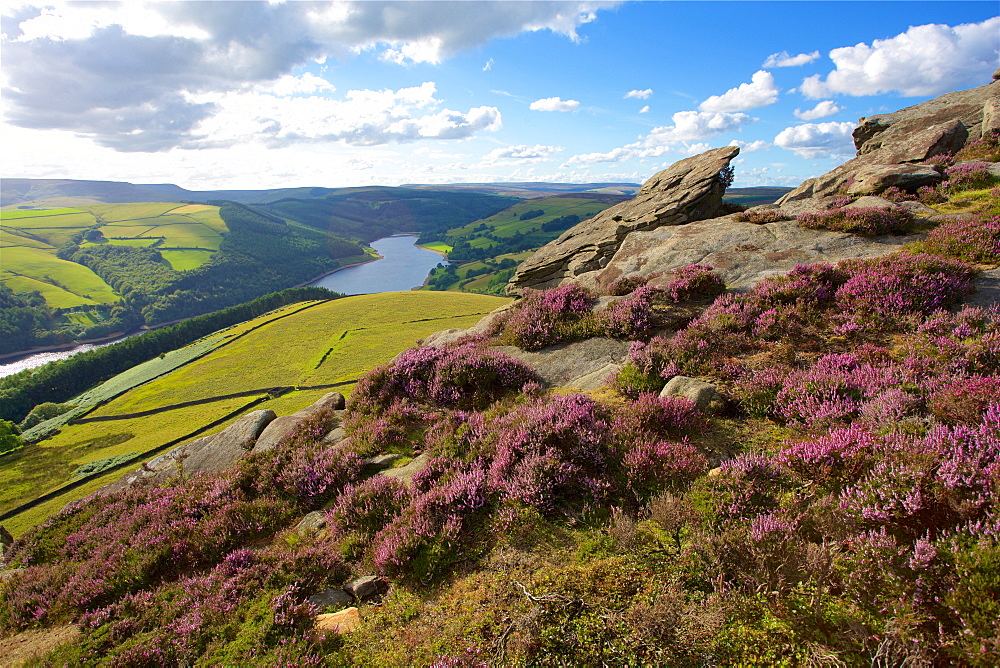 View from Derwent Edge, Peak District National Park, Derbyshire, England, United Kingdom, Europe