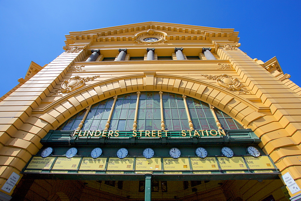 Finders Street Station facade, Melbourne, Victoria, Australia, Pacific