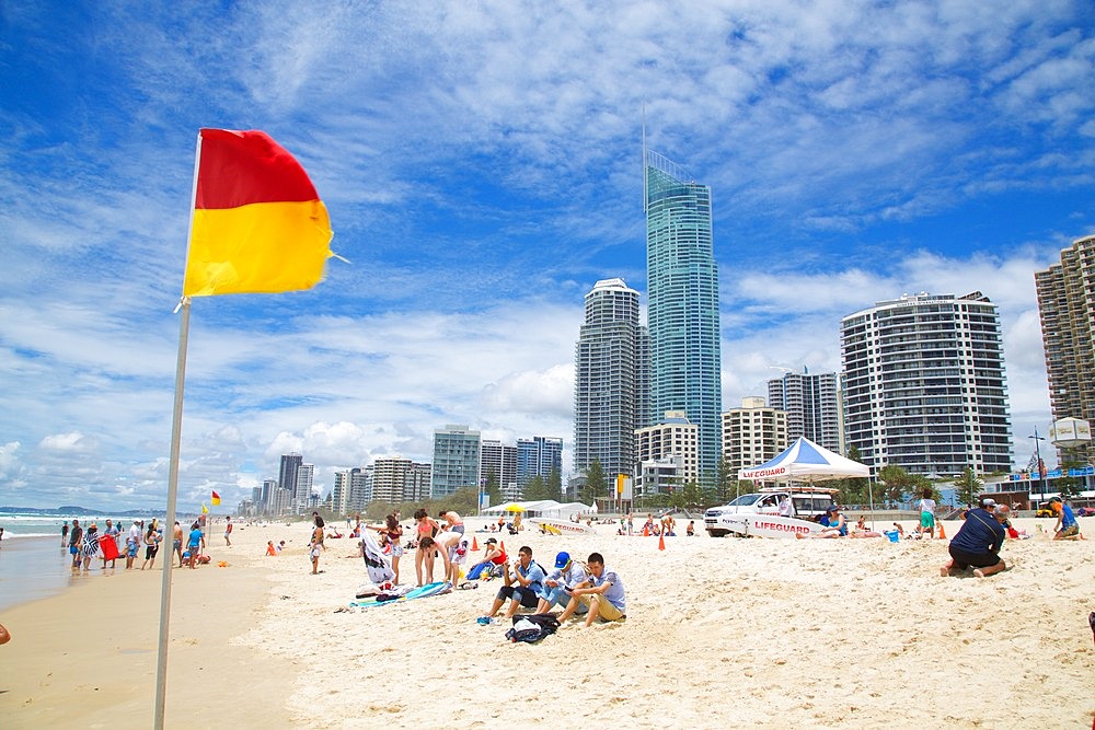 Surfers Paradise, Beach Front Skyscrapers, Gold Coast, Queensland, Australia, Oceania
