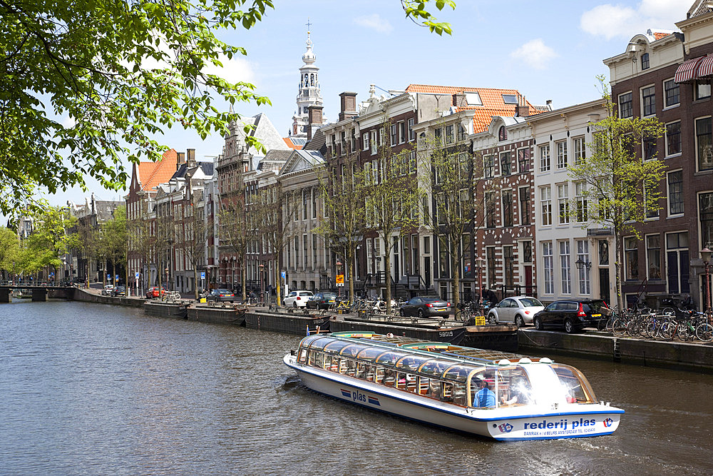 Zuiderkerk and Canal, Amsterdam, Holland, Europe