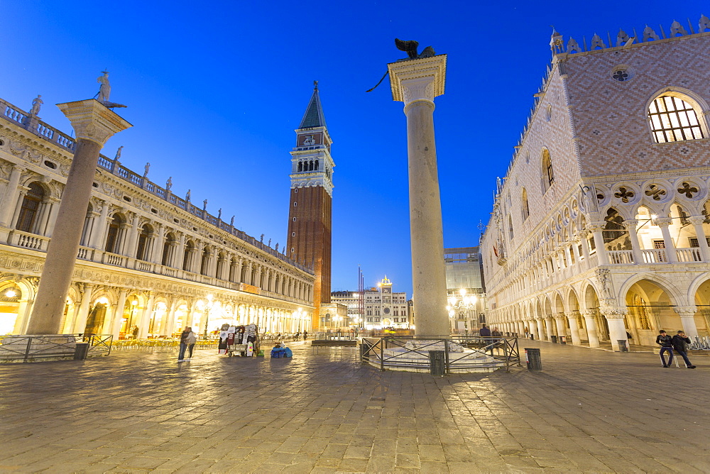 San Marco at dusk Venice, UNESCO World Heritage Site, Veneto, Italy, Europe