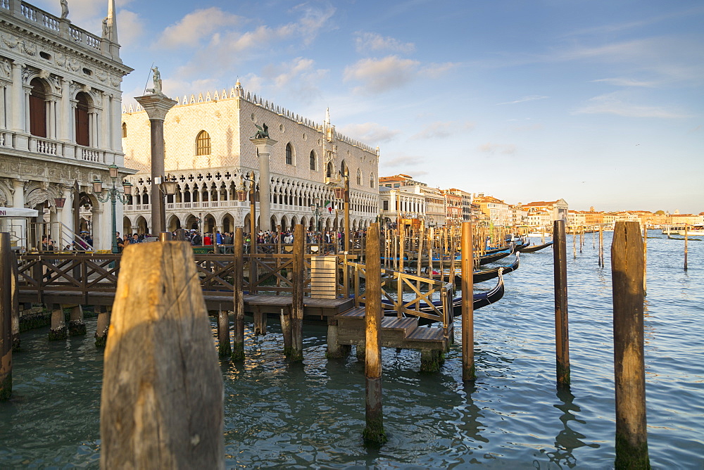 Doge's Palace and Grand Canal, Venice, UNESCO World Heritage Site, Veneto, Italy, Europe