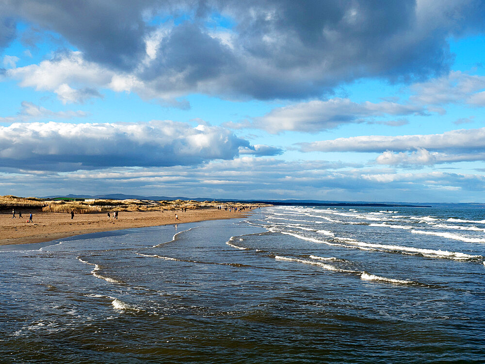 West Sands at St. Andrews, Fife, Scotland, United Kingdom, Europe