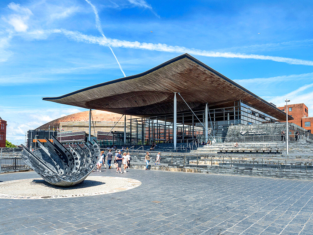 The Senedd Building, Cardiff, Wales, United Kingdom, Europe